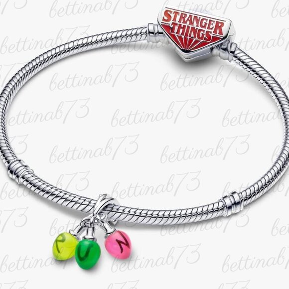 Pandora Stranger Things Glow-in-the-dark Run Dangle Charm - Picture 3 of 6